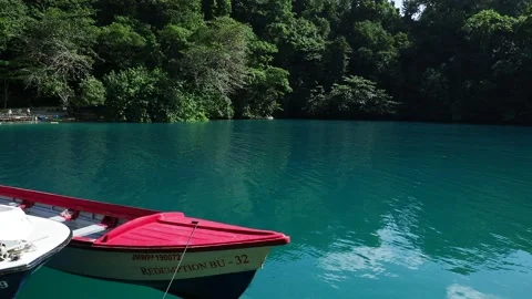 Blue Lagoon in Jamaica Stock Footage 139007639