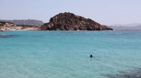 Blue Lagoon in Sardinia Video stock 36267667