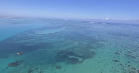 Blue Lagoon from the top Stock-Footage 94901749
