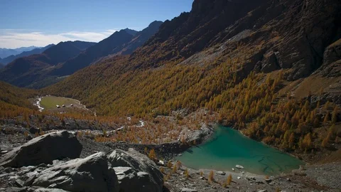 Blue lake Video stock 81060829