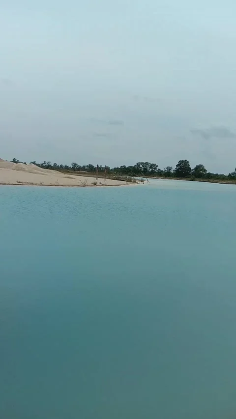 Blue lake Stock Footage 230957067