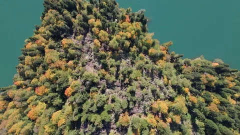 Blue lake in the mountains Stock Footage 220230893