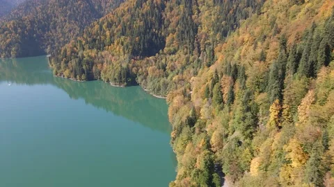 Blue lake in the mountains Stock Footage 220231500