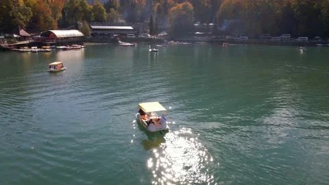 Blue lake in the mountains Stock Footage 220231980