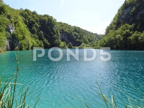 Blue lake Stock Photos