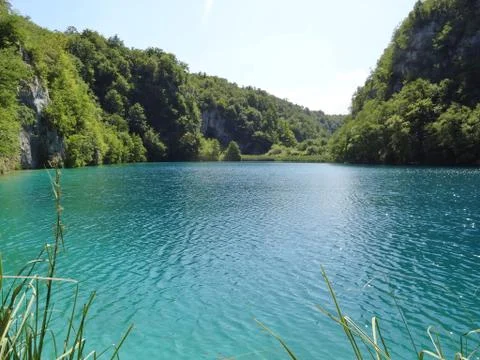 Blue lake Stock Photos