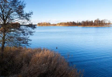 Blue lake Stock Photos