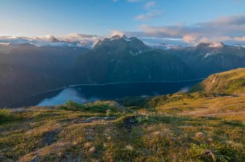 Blue lake Foto stock