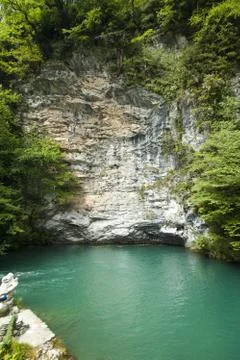 Blue lake Stock Photos