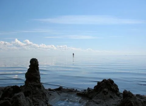 Blue lake Stock Photos