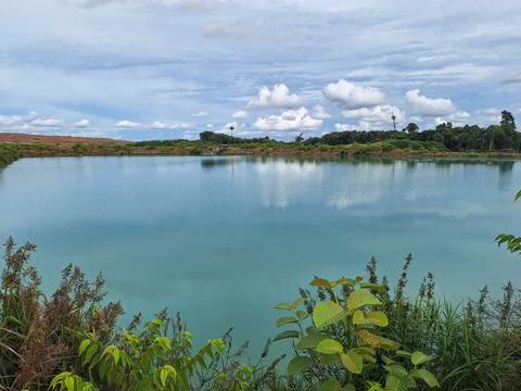 Blue lake Stock Photos