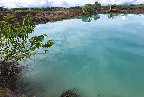 Blue lake Stock Photos