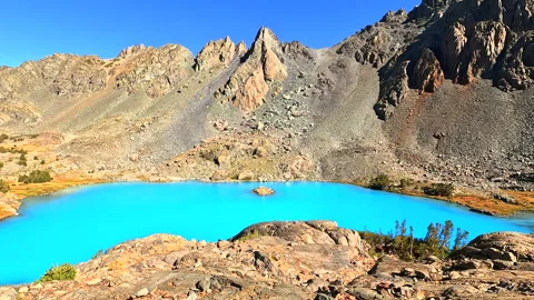 Blue lake - still Video stock 286044232