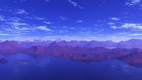 Blue Lakes Illustrazione stock