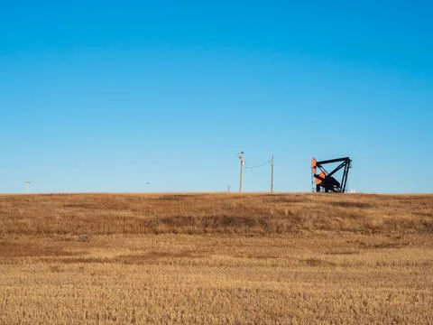 Blue landscape blue sky clouds in the countryside background. gas oil pipeline. Stock Photos