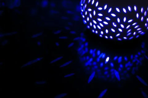 Blue Lantern Abstract Patterns Stock Photos