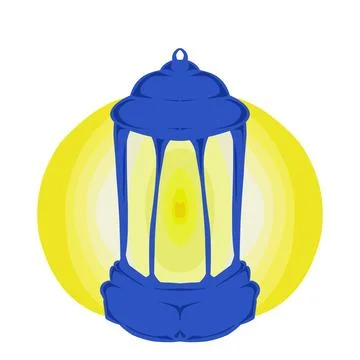 The blue lantern design has a Ramadan and Islamic holiday theme. Perfect fo.. Illustration