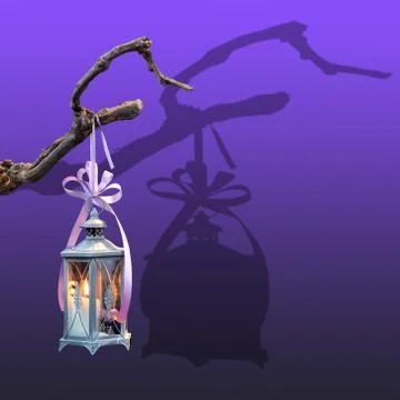 Blue lantern Stock Photos