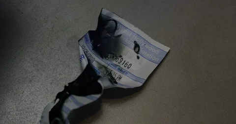 Blue laser burning through paper Stock Footage 105554382