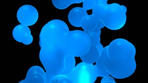 Blue Lava Lamp Loop Animated Background Stock Footage 303345651