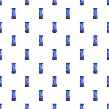 Blue lava lamp pattern repeating seamless background Illustrazione stock