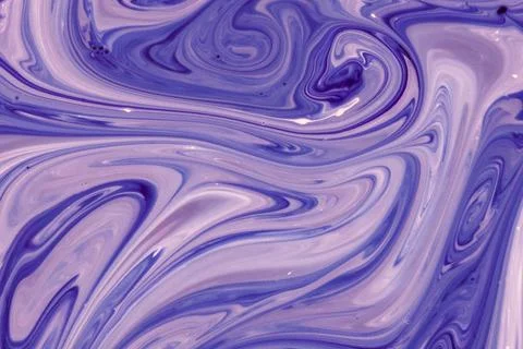 Blue lavender marbling texture creative background with abstract oil painte.. Stock Illustration