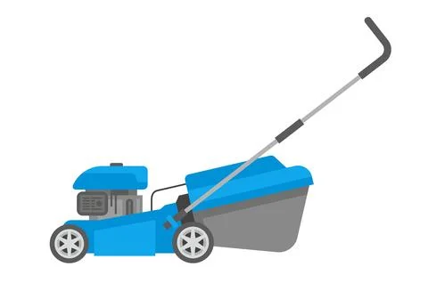 Blue lawnmower Stock Illustration
