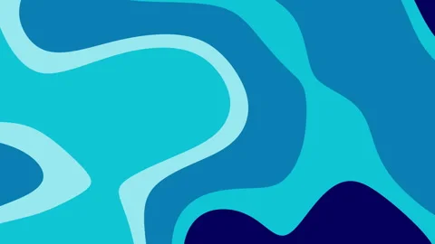 Blue Layered Wave Background Stock Footage 315146548