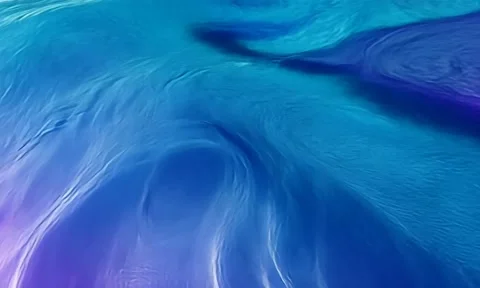 Blue Layered Waves Background Abstract Stock Footage 288440540