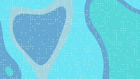 Blue layered waves background geometric pattern white dots abstract modern art. Видео 335727616