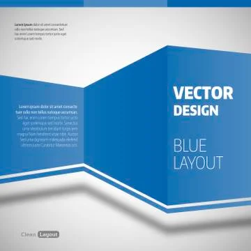 Blue Layout Stock Illustration