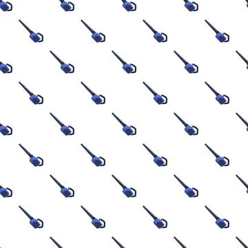 Blue leaf blower pattern for gardening background 스톡 일러스트