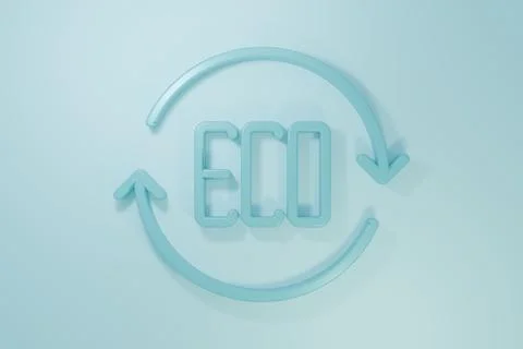 Blue Leaf Eco symbol icon isolated on blue background. Banner, label, tag, .. Stock Illustration