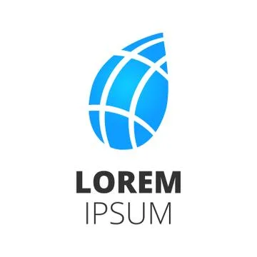 Blue leaf logo Stock Illustration