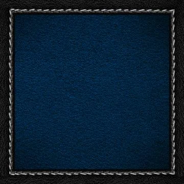 Blue leather background Stock Photos