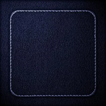 Blue leather background Stock Photos