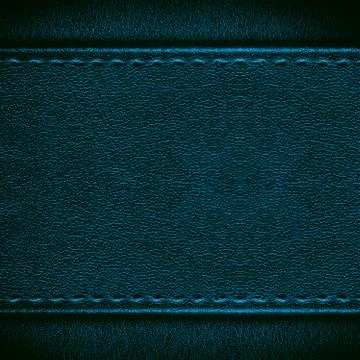 Blue leather background Stock Photos