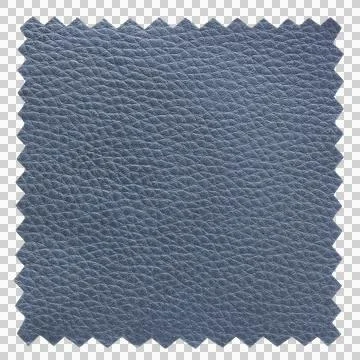 Blue leather samples texture isolated with clipping path for mockup Foto stock