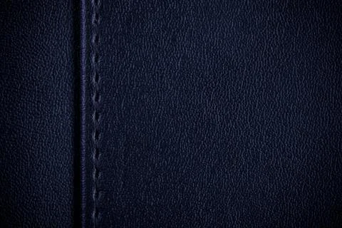 Blue leather texture Stock Photos