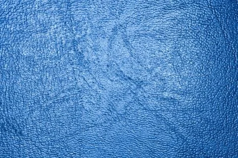Blue leather texture Stock Photos