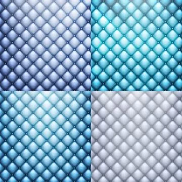 Blue leather, texture set. EPS 10 스톡 일러스트