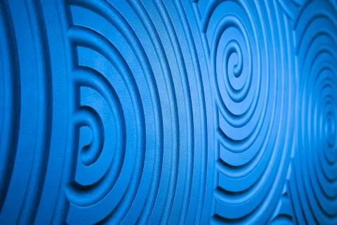 Blue leather with texture structure Stock Photos