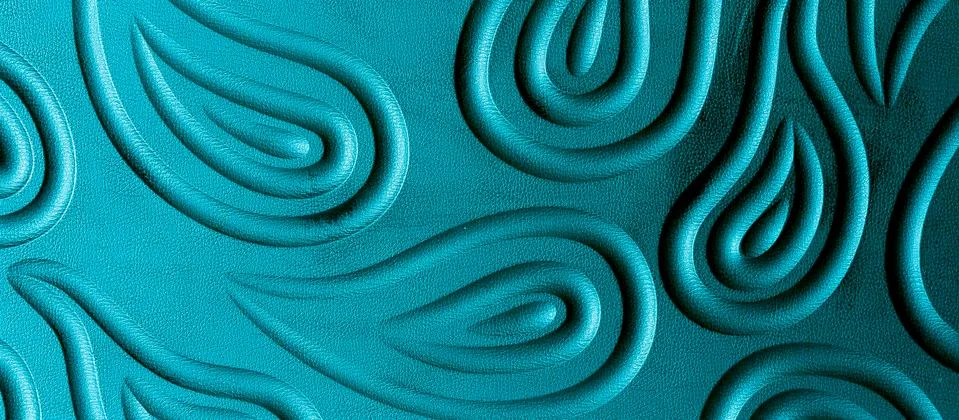 Blue leather with texture structure Stock Photos