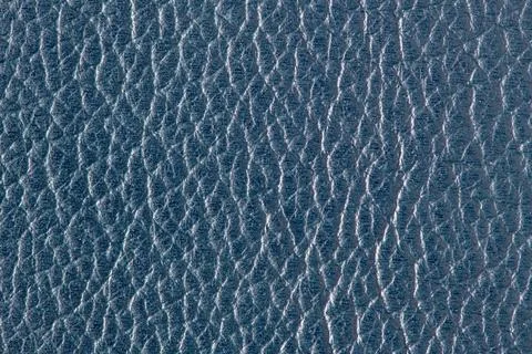 Blue leather texture surface background Stock Photos