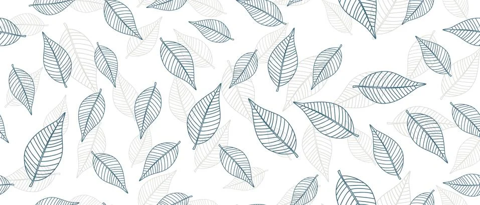 Blue leaves background Stock-Illustration