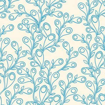 Blue leaves Illustrazione stock