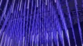 Blue LED Disco-Light Installations HD Footage