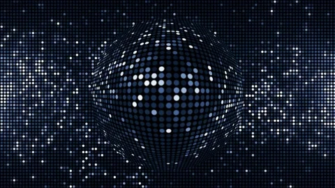 Blue LED Disco Lights Party Background Stock Footage 341762877