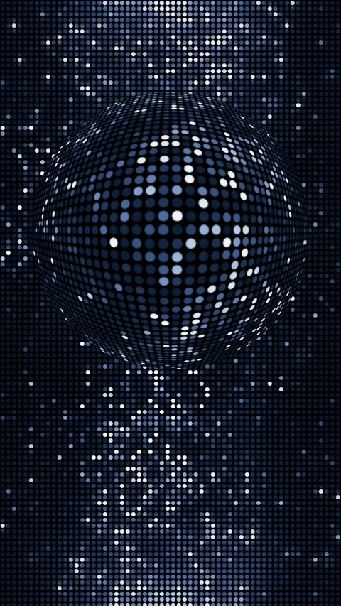 Blue LED Disco Lights Vertical Party Background Stock Footage 341762878
