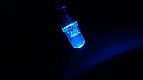 Blue LED light Stock Footage 94633238